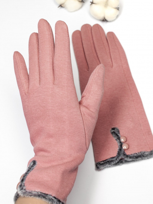 Рукавички ISSA Plus Модель PE-05_pink Фото