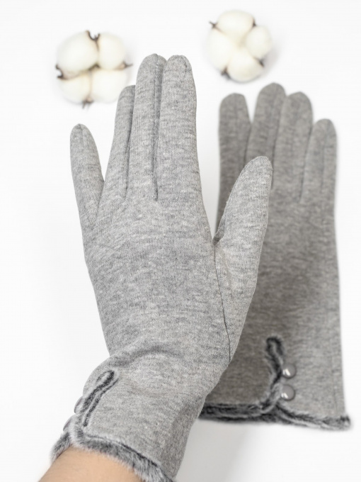 Рукавички ISSA Plus Модель PE-05_grey Фото