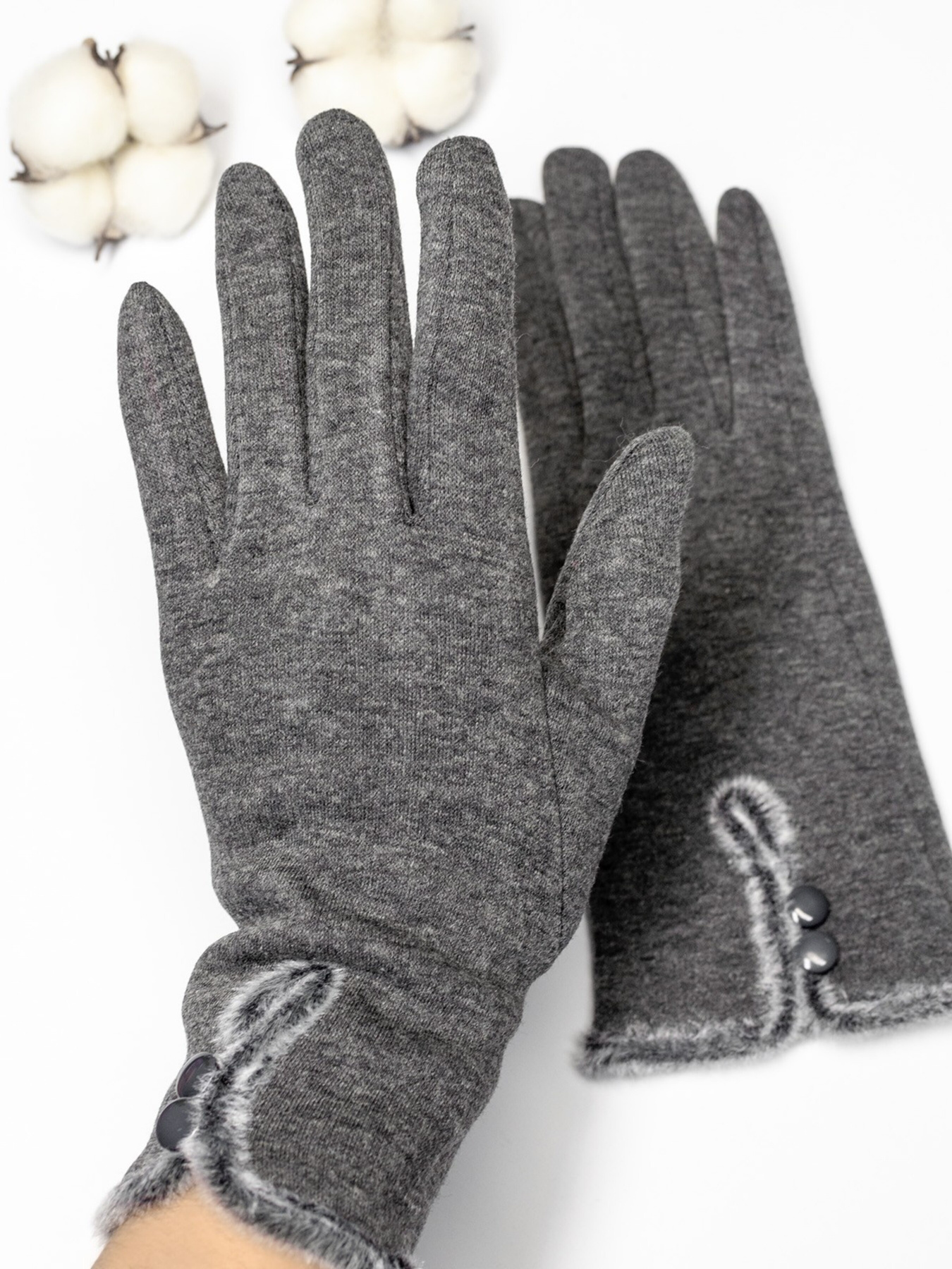 Перчатки ISSA Plus модель PE-05_darkgray Фото