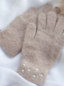 Рукавички ISSA Plus модель PE-14_beige Фото