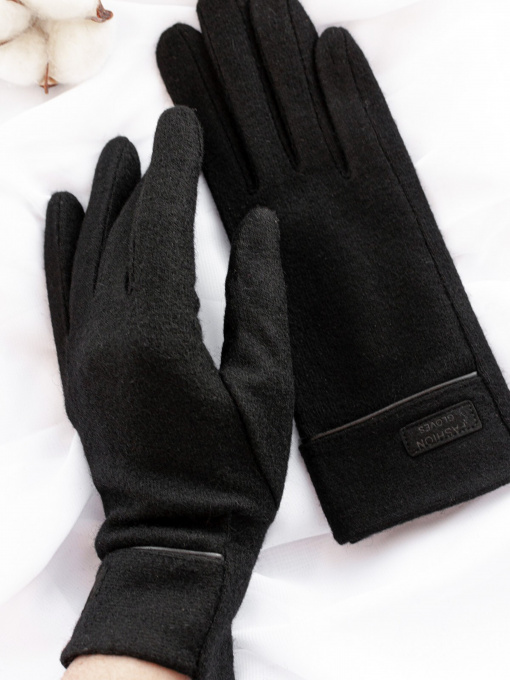 Рукавички ISSA Plus модель PE-17_black Фото