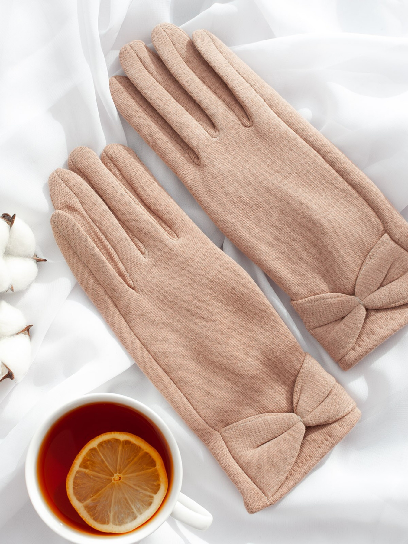 Перчатки ISSA Plus модель PE-18_beige Фото