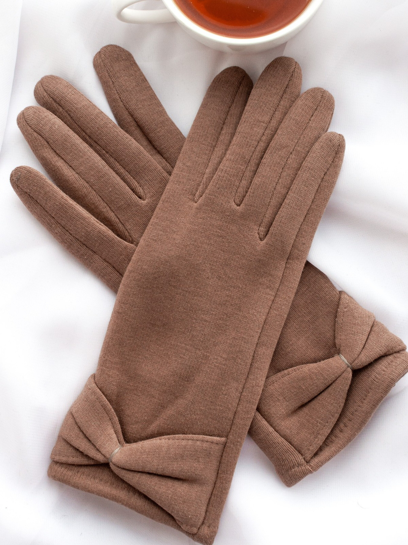 Перчатки ISSA Plus модель PE-18_brown Фото