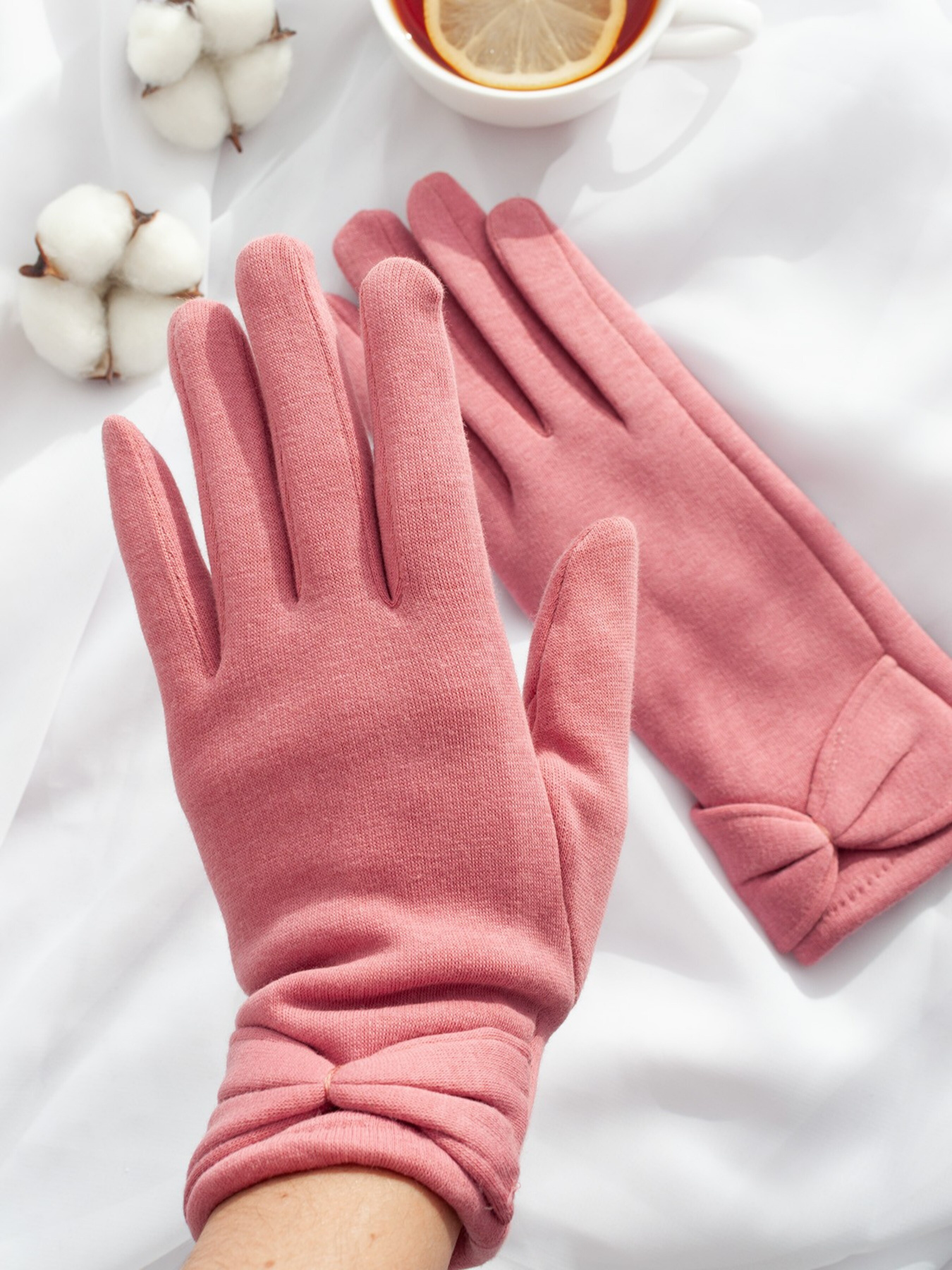 Рукавички ISSA Plus модель PE-18_pink Фото