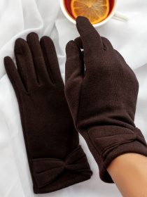 Перчатки ISSA Plus модель PE-18_darkbrown Фото