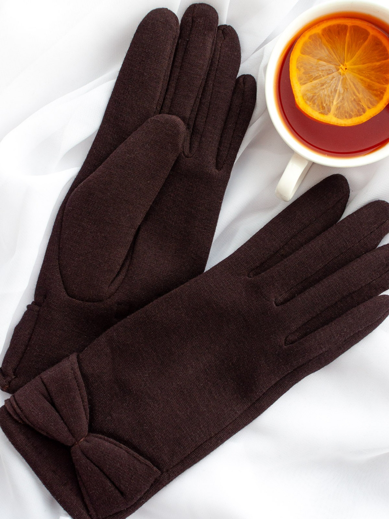 Рукавички ISSA Plus модель PE-18_darkbrown Фото