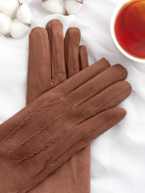 Рукавички ISSA Plus модель PE-19_brown Фото