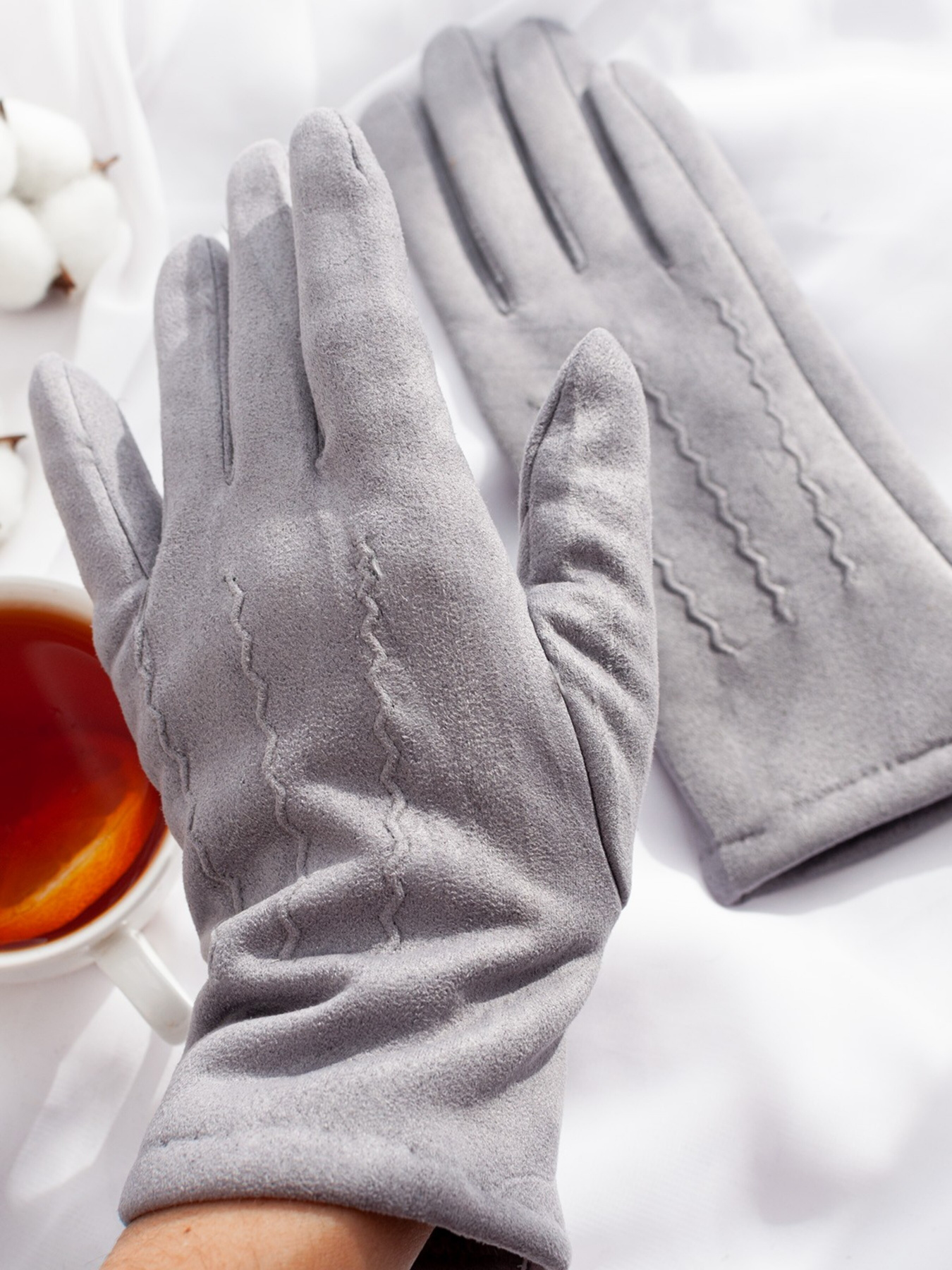 Рукавички ISSA Plus модель PE-19_grey Фото