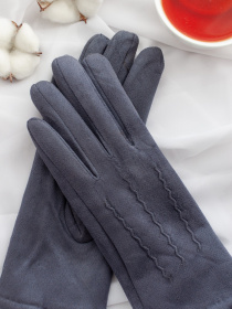 Рукавички ISSA Plus модель PE-19_blue Фото