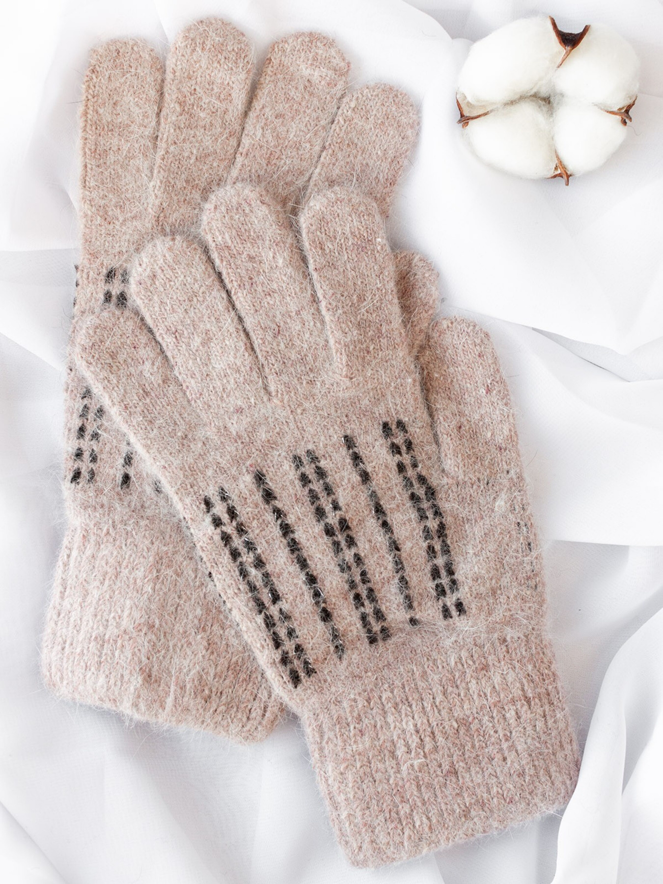 Перчатки ISSA Plus модель PE-20_beige Фото