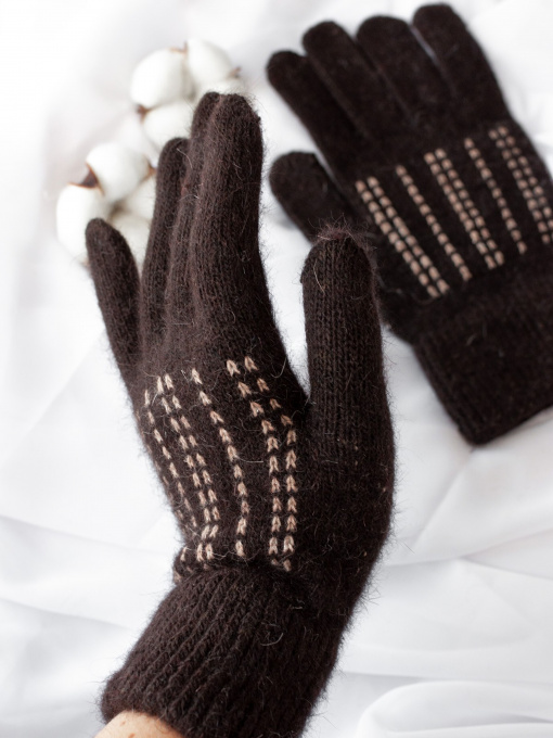 Перчатки ISSA Plus модель PE-20_darkbrown Фото