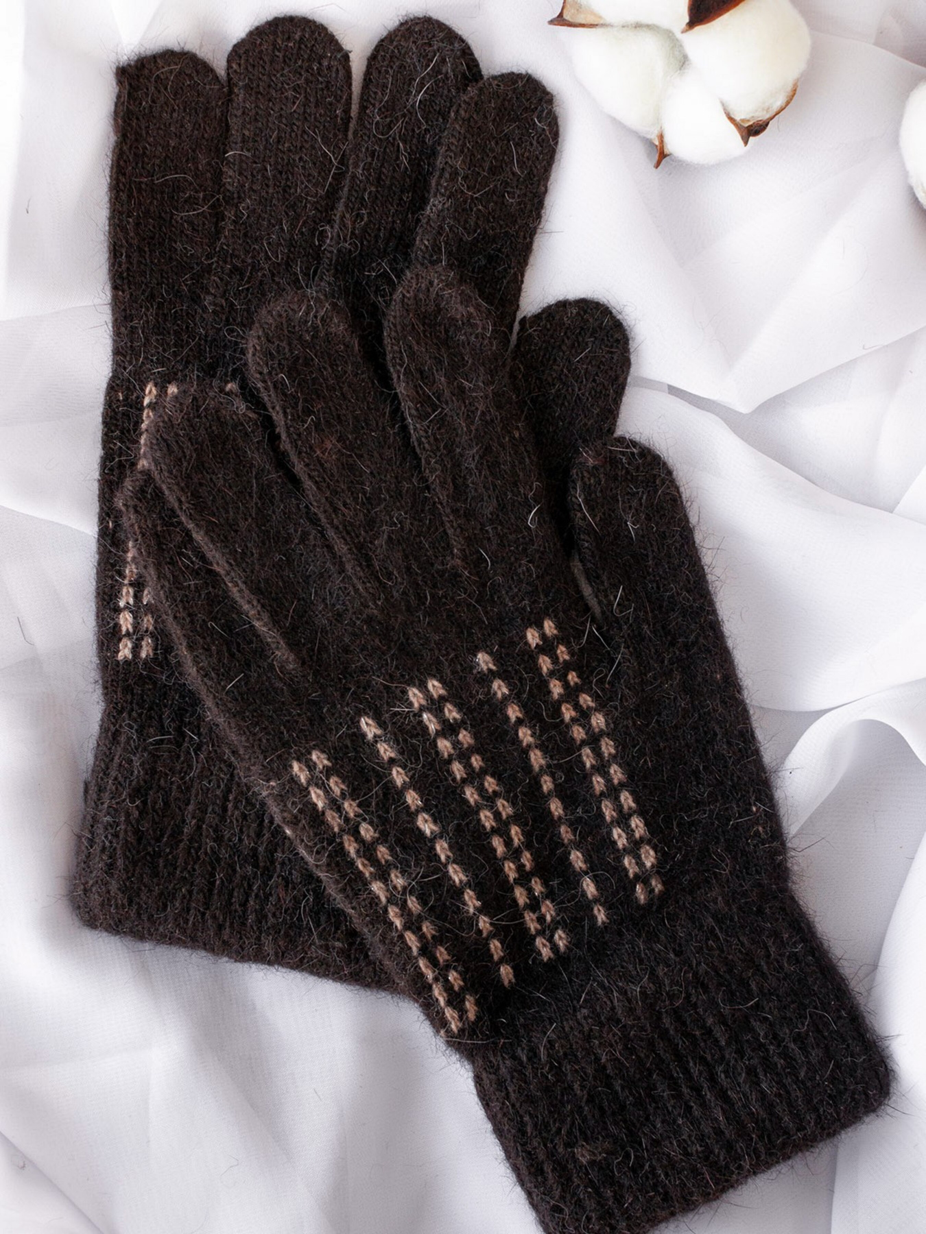 Перчатки ISSA Plus модель PE-20_darkbrown Фото