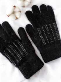 Рукавички ISSA Plus модель PE-20_black Фото