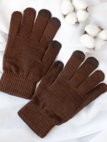 Перчатки ISSA Plus модель PE-21_brown Фото