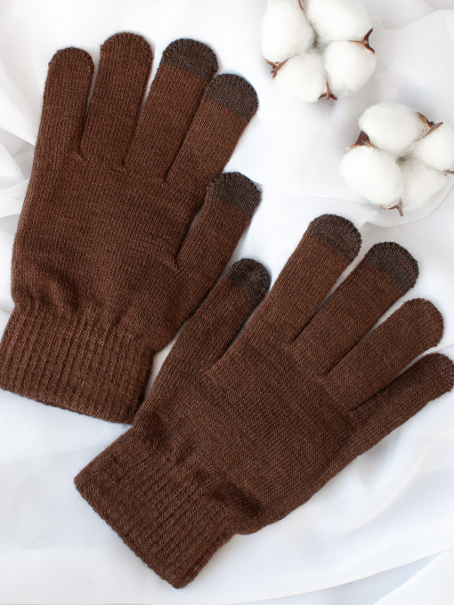 Рукавички ISSA Plus Модель PE-21_brown Фото