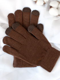 Перчатки ISSA Plus модель PE-21_brown Фото