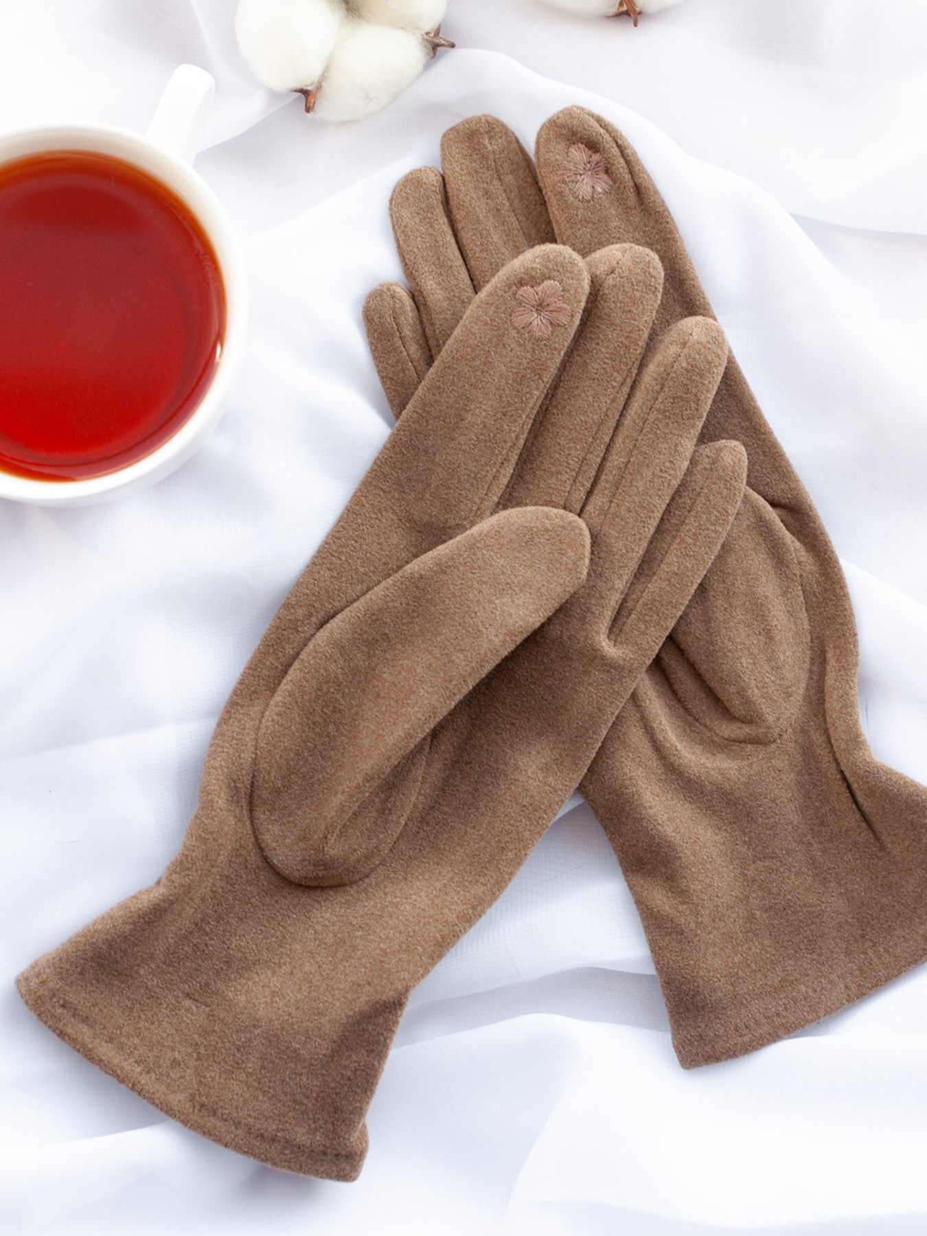 Перчатки ISSA Plus модель PE-22_beige Фото