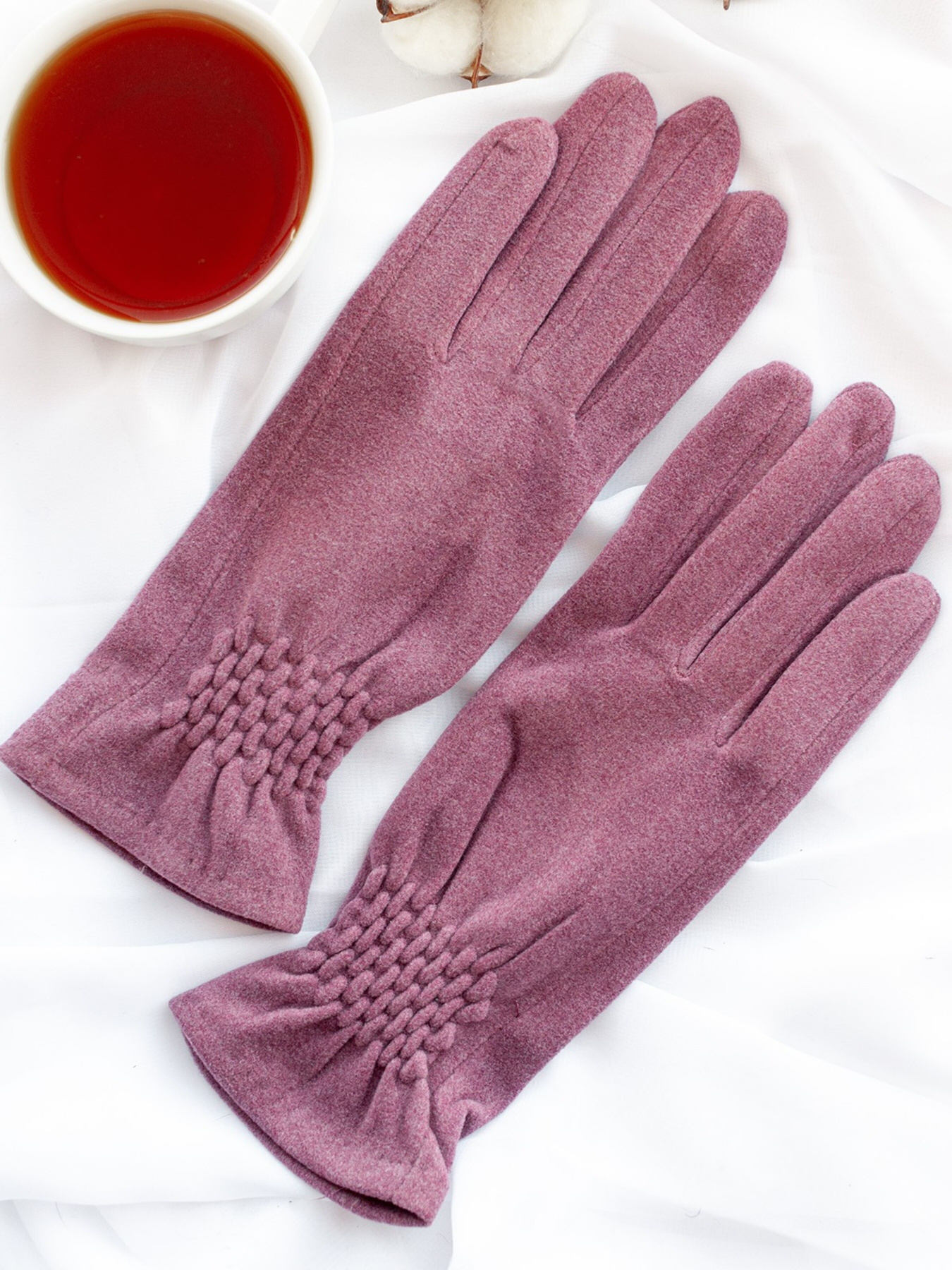 Перчатки ISSA Plus модель PE-22_lilac Фото