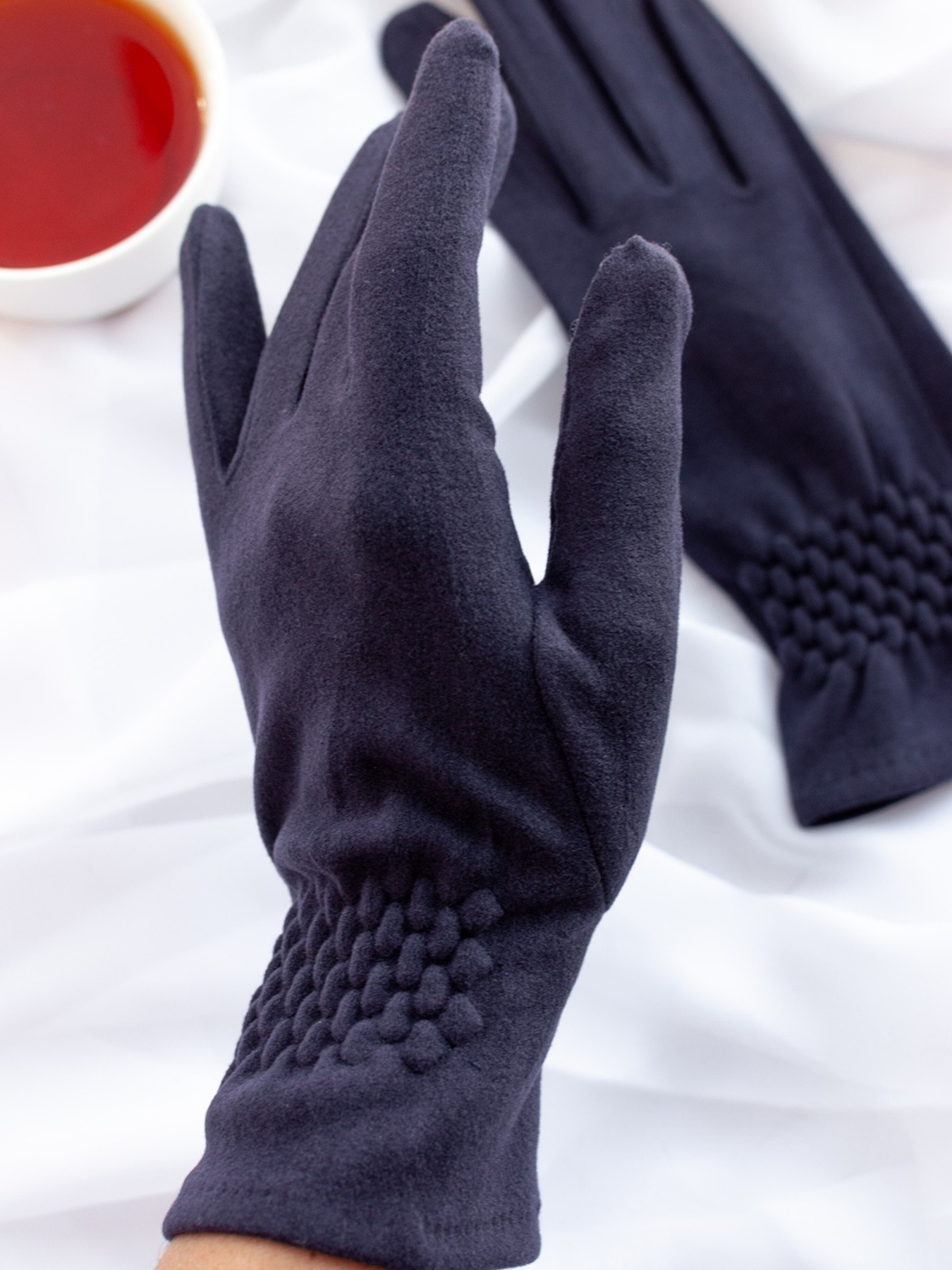 Перчатки ISSA Plus модель PE-22_darkblue Фото