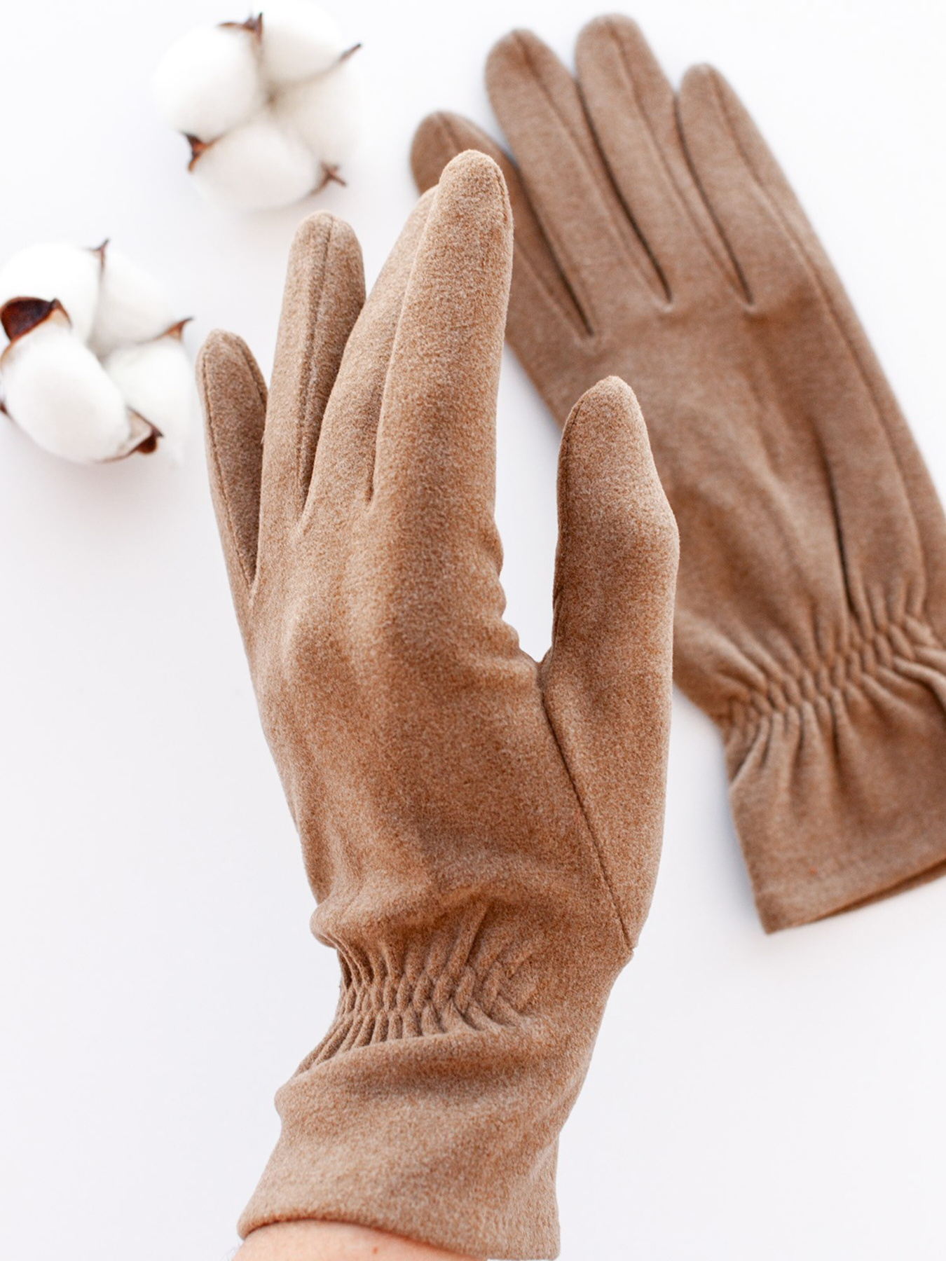 Рукавички ISSA Plus модель PE-23_beige Фото