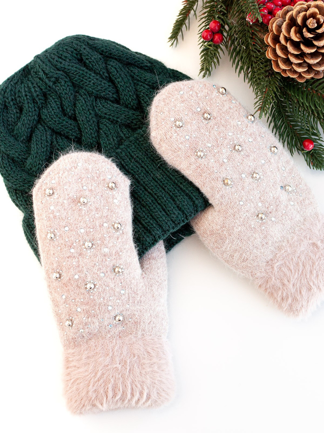 Рукавиці ISSA Plus модель PE-24_beige Фото