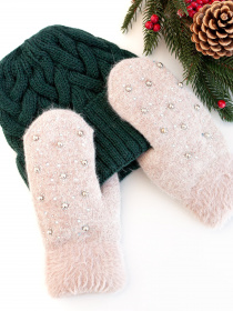 Рукавиці ISSA Plus модель PE-24_beige Фото