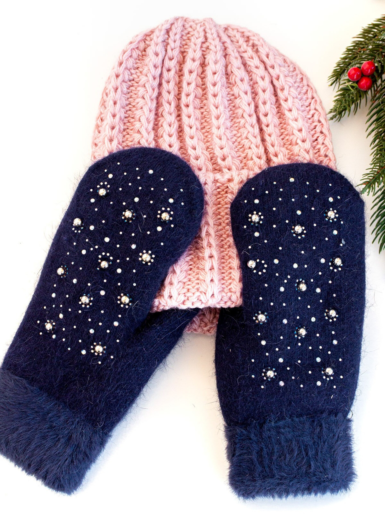 Рукавиці ISSA Plus модель PE-24_darkblue Фото