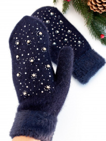 Рукавиці ISSA Plus модель PE-24_darkblue Фото