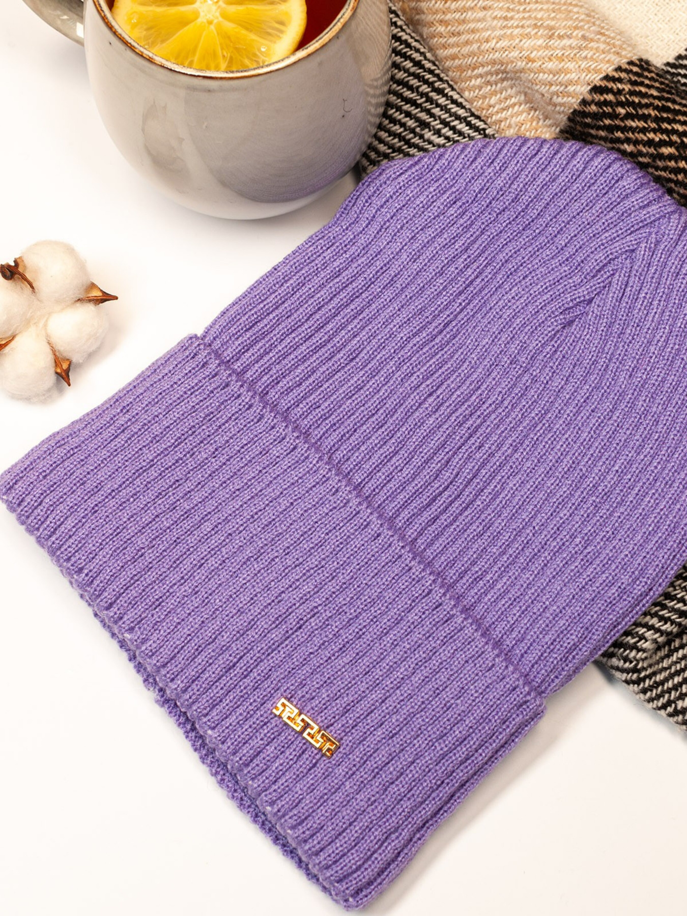 Шапка ISSA Plus модель SH-02_lilac Шапка ISSA Plus модель SH-02_lilac Фото