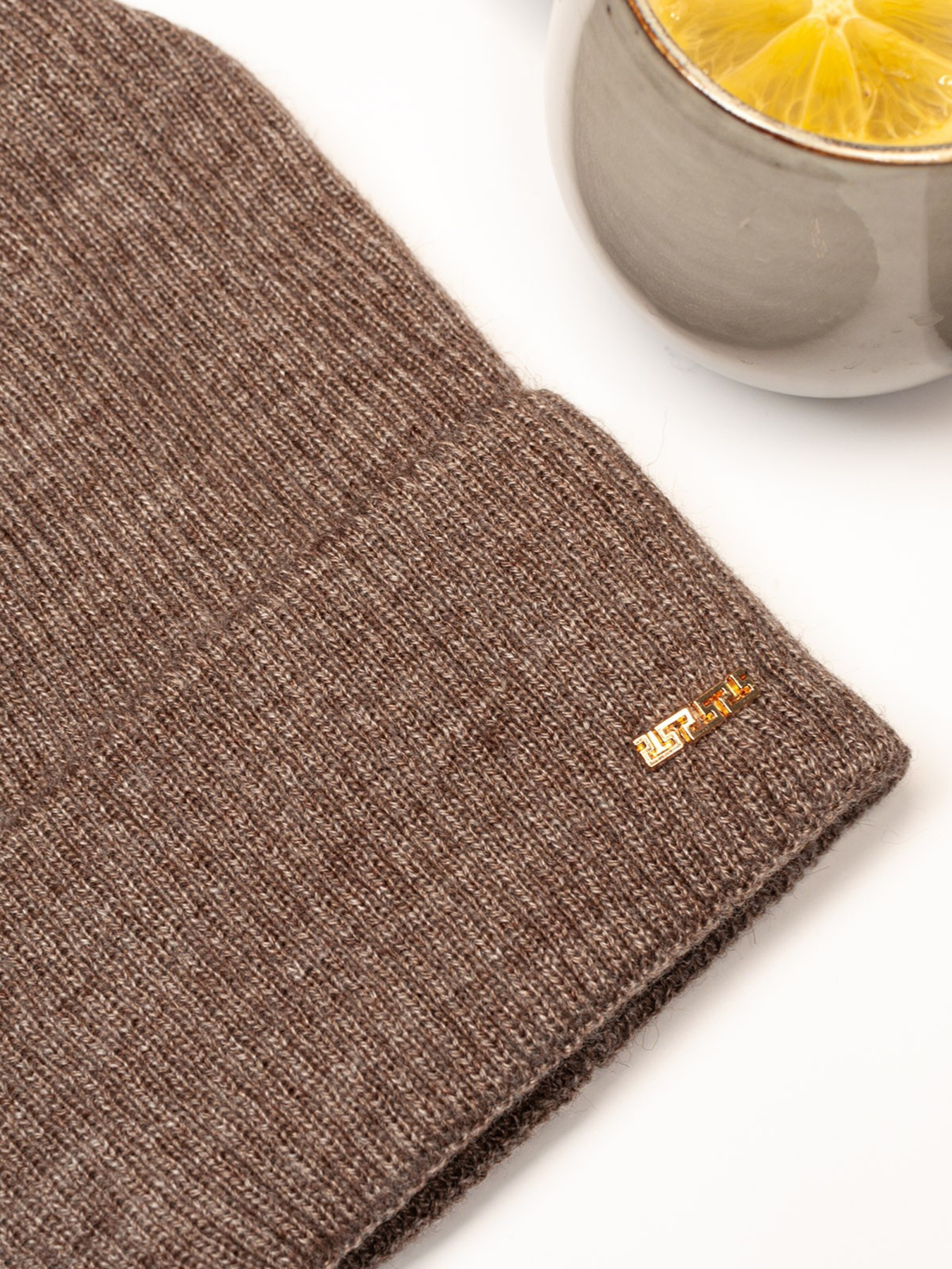 Шапка ISSA Plus модель SH-02_darkbeige Фото