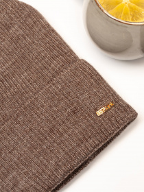 Шапка ISSA Plus модель SH-02_darkbeige Фото