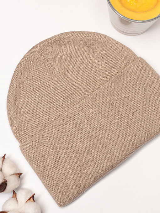 Шапка ISSA Plus модель SH-11_darkbeige Фото