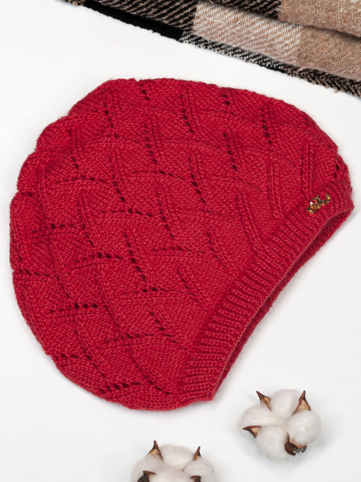 Шапка ISSA Plus модель SH-14_coral Фото