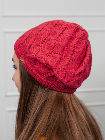 Шапка ISSA Plus модель SH-14_coral Фото