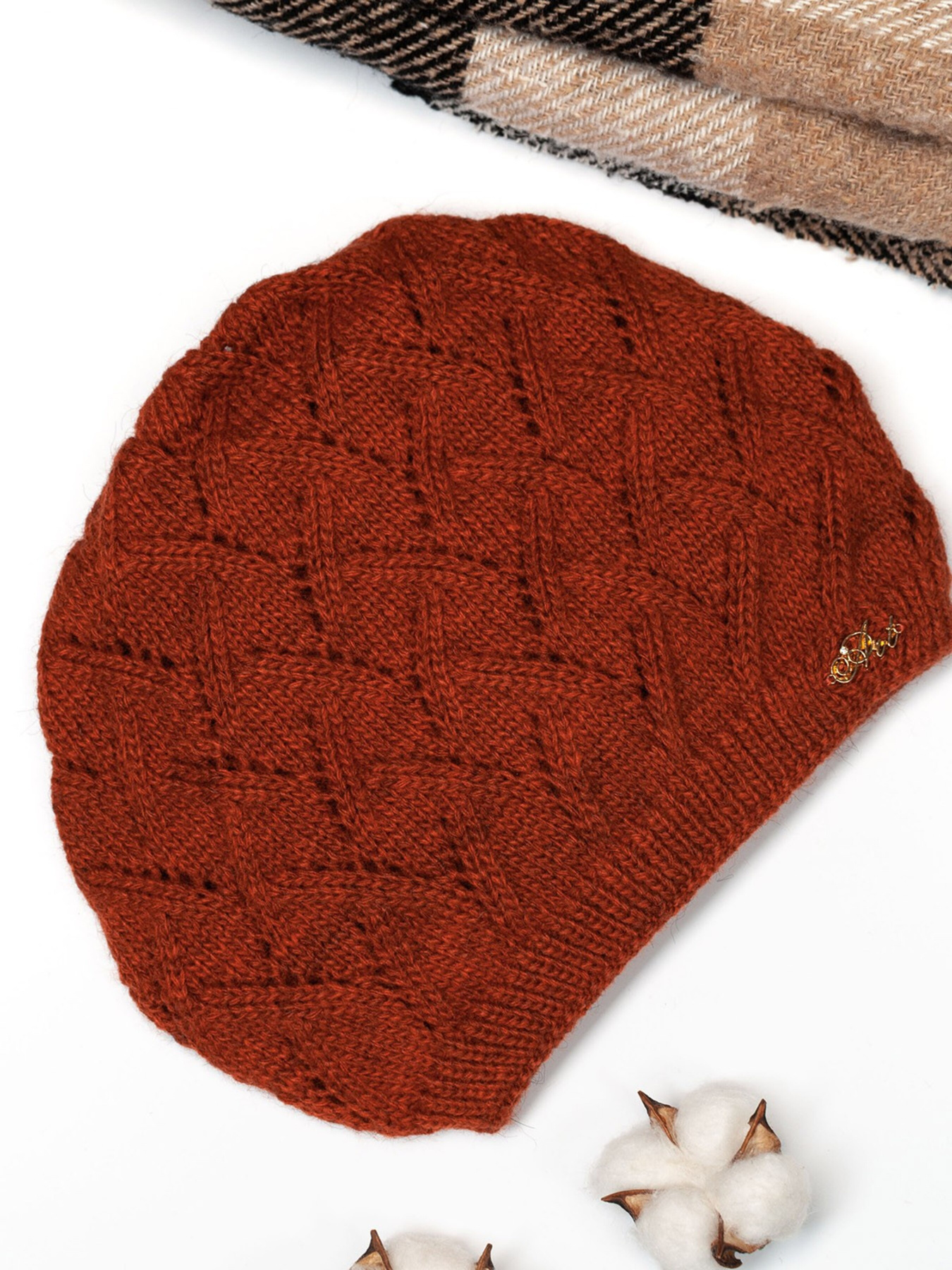 Шапка ISSA Plus модель SH-14_terracotta Фото