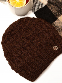 Шапка ISSA Plus модель SH-15_brown Фото