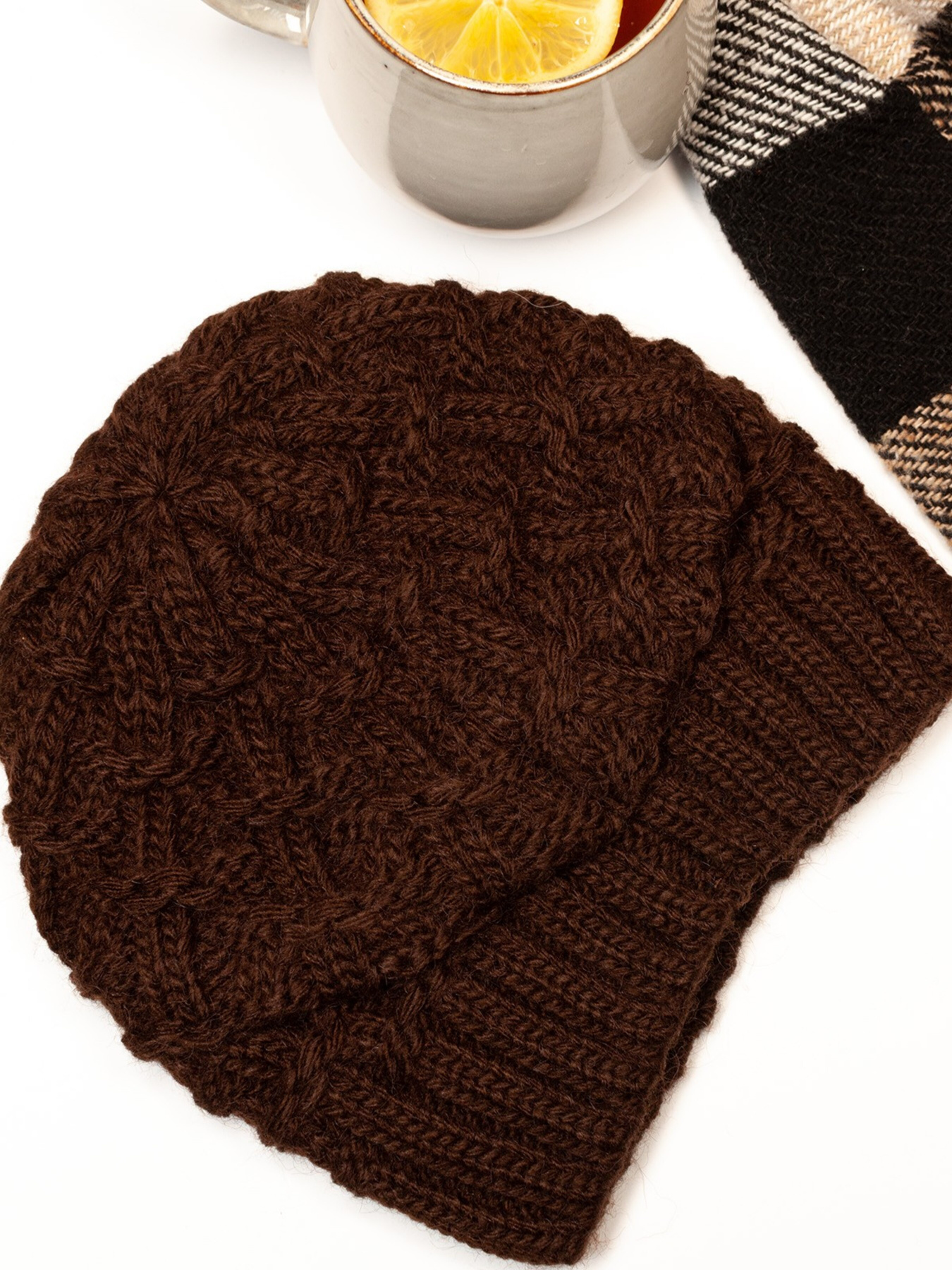 Шапка ISSA Plus модель SH-15_brown Фото