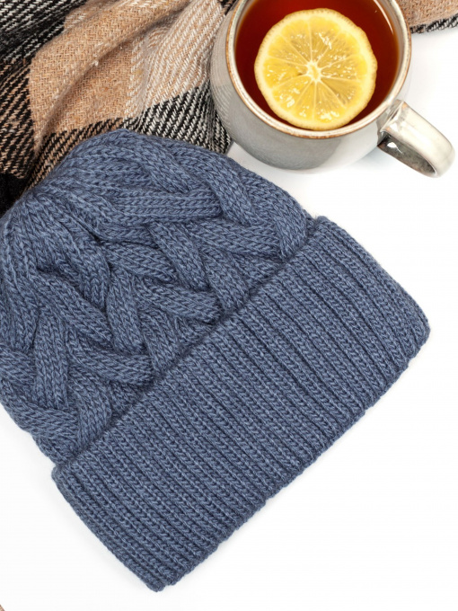 Шапка ISSA Plus модель SH-16_blue Фото