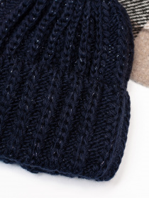 Шапка ISSA Plus модель SH-17_darkblue Фото