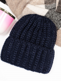 Шапка ISSA Plus модель SH-17_darkblue Фото