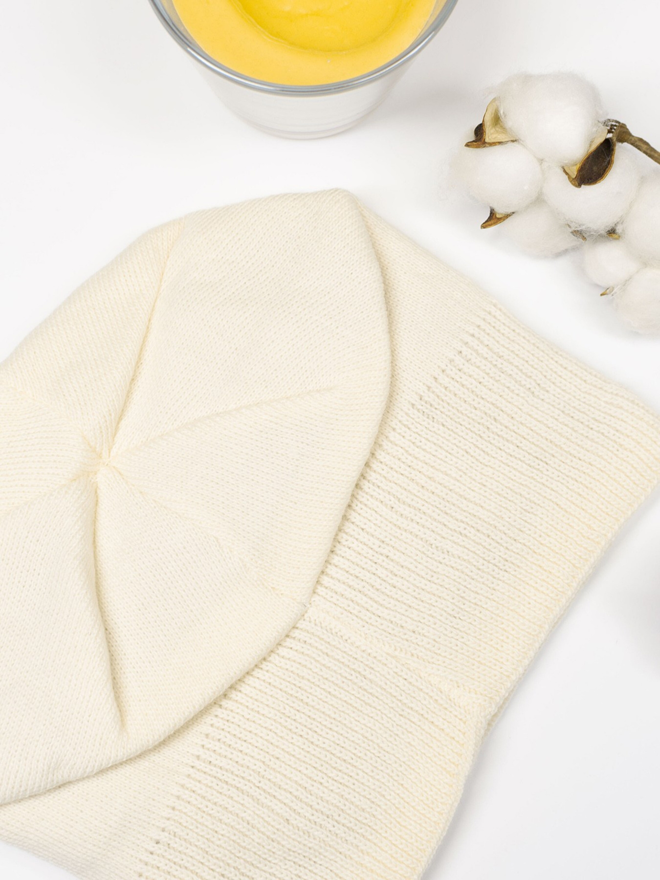 Шапка ISSA Plus модель SH-20_milky Фото