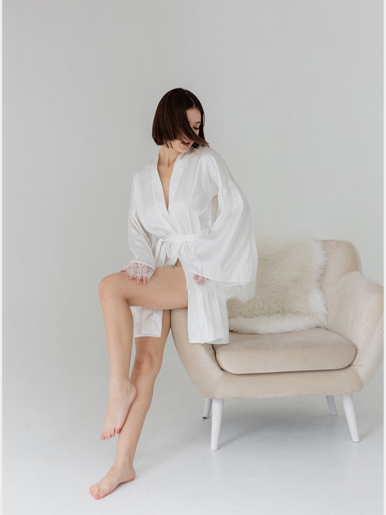 Халат OVA OVA модель 143BA-18-wh Фото