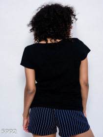 Футболка ISSA Plus модель 5992_black Фото