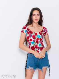 Футболка ISSA Plus модель WN7-70_multicolor Футболка ISSA Plus модель WN7-70_multicolor Фото