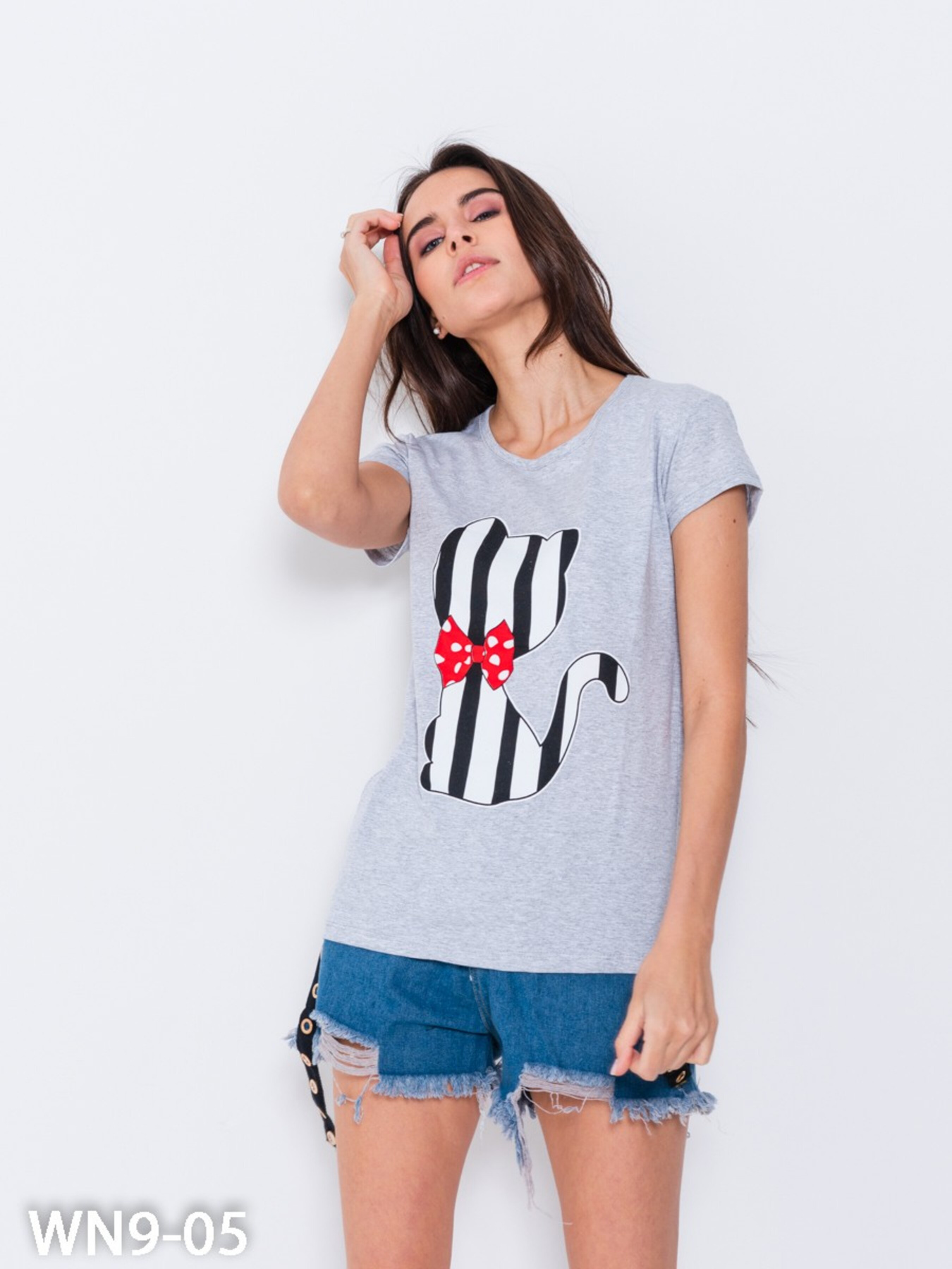 Футболка ISSA Plus модель WN9-05_grey Фото