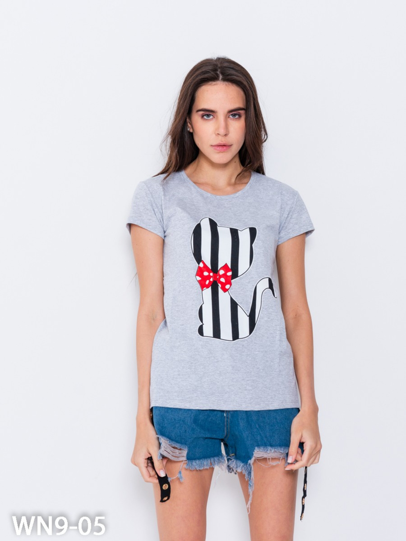 Футболка ISSA Plus модель WN9-05_grey Футболка ISSA Plus модель WN9-05_grey Фото