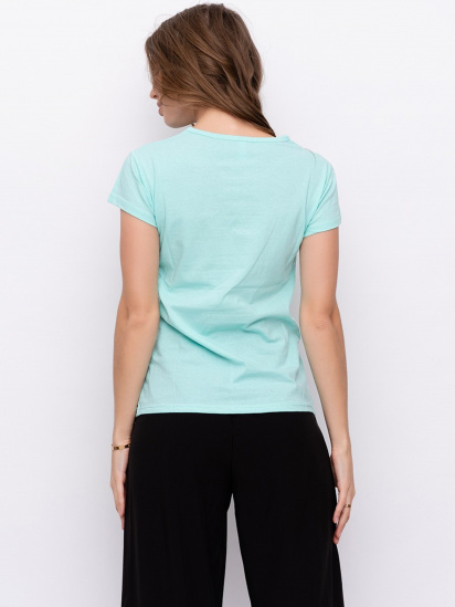 Футболка ISSA Plus модель WN9-12_mint — фото - INTERTOP