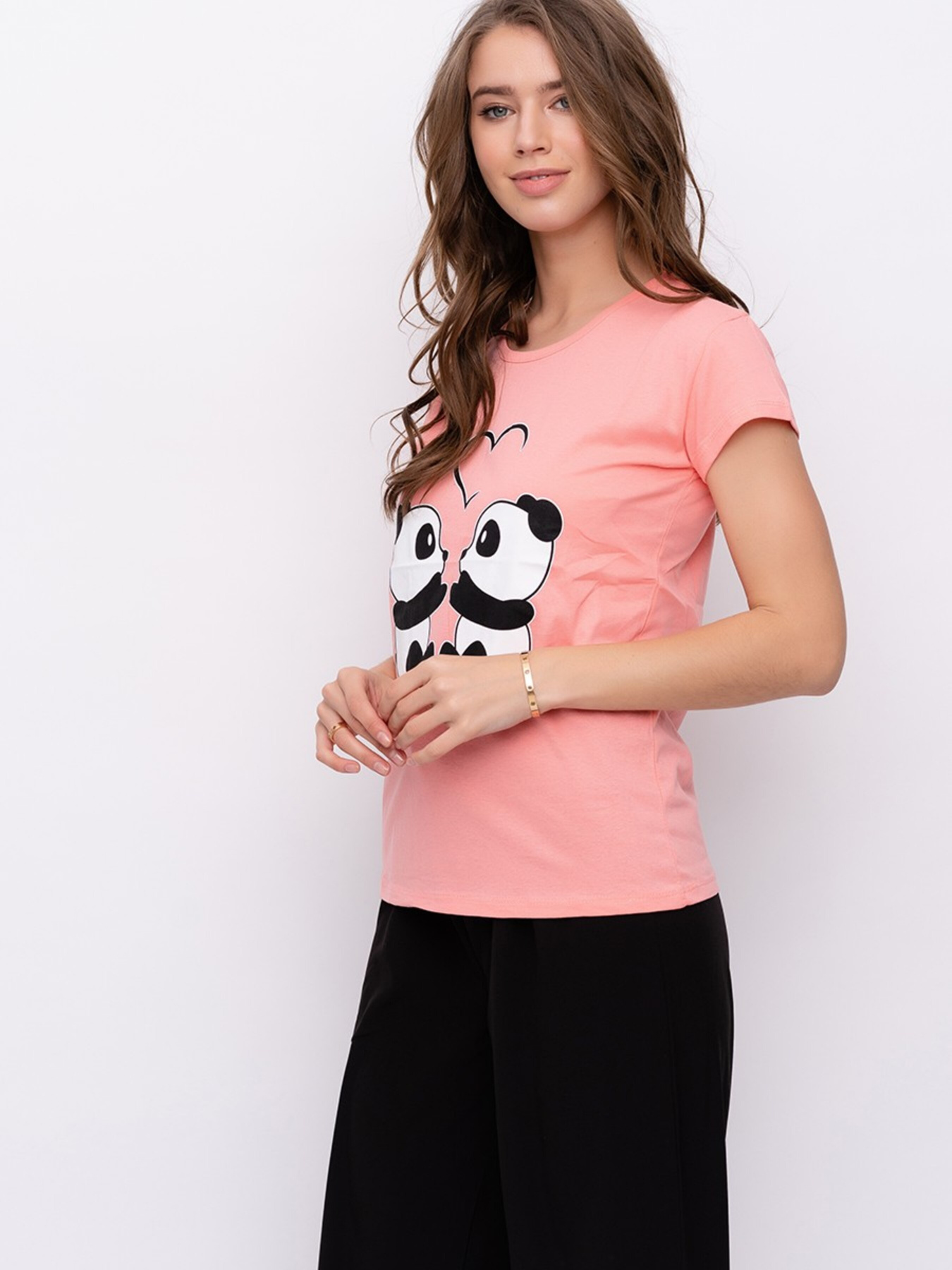 Футболка ISSA Plus модель WN9-13_peach Фото