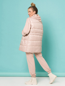 Утепленный жилет ISSA Plus модель SA-337_beige. Фото