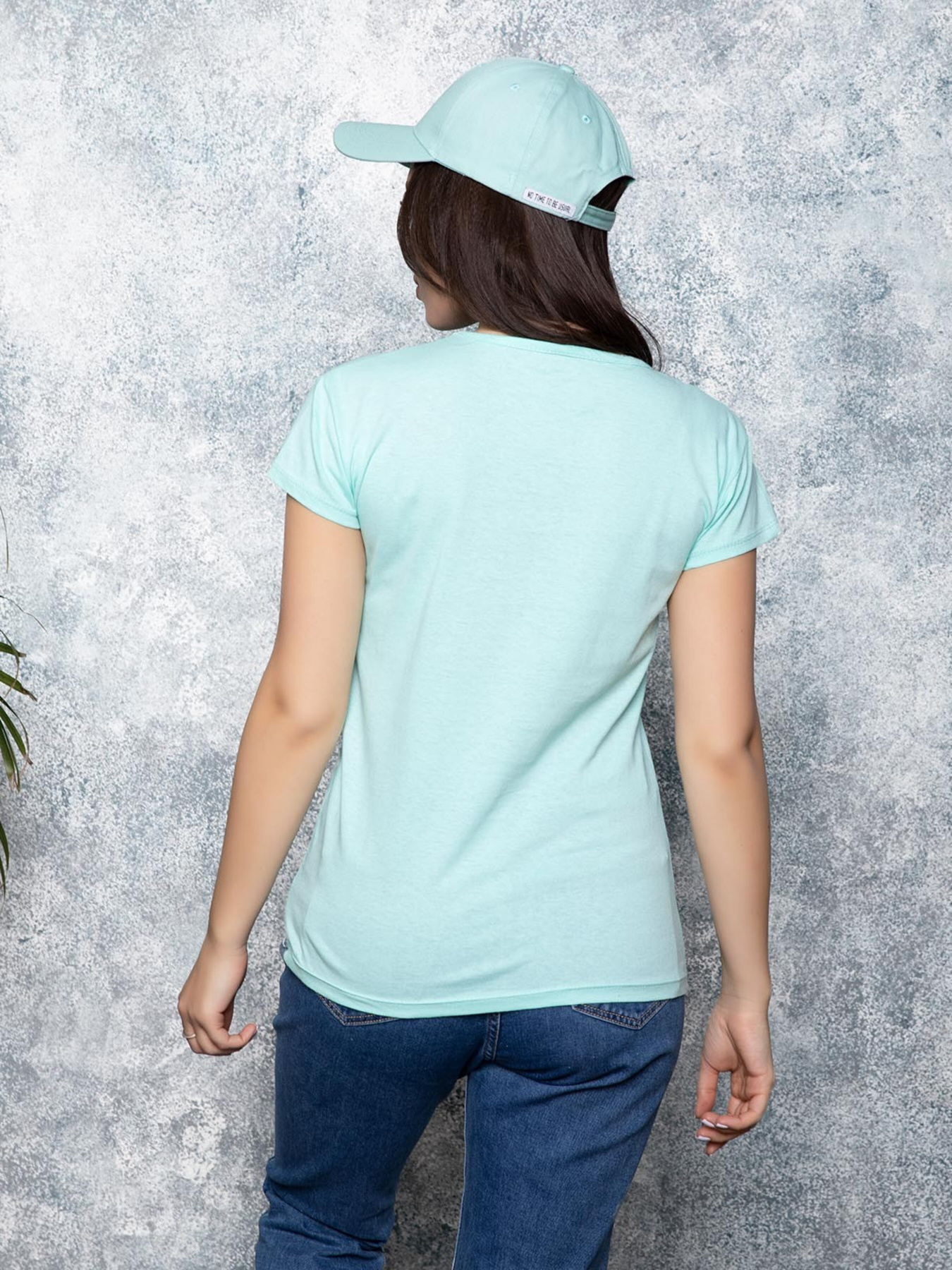 Футболка ISSA Plus модель WN20-129_mint. Фото